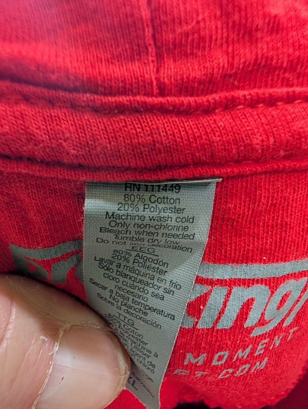 BreakingT Kansas City Football Hoodie XXL Red KC Graphic Pullover - Picture 8 of 9